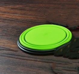 2 in 1 Portable Pet Water Bottle with Silicone Bowl