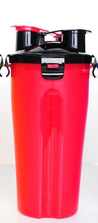 2 in 1 Portable Pet Water Bottle with Silicone Bowl