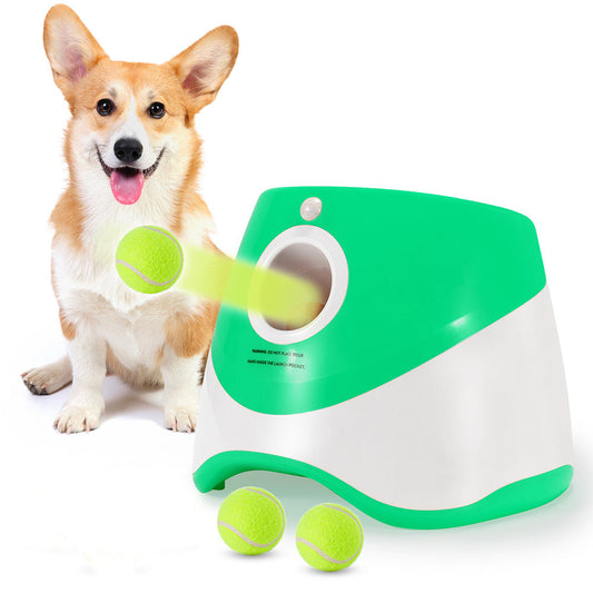 Pet-Friendly Safe and Fun Ball Pitching Tennis Ball Launcher for Dogs