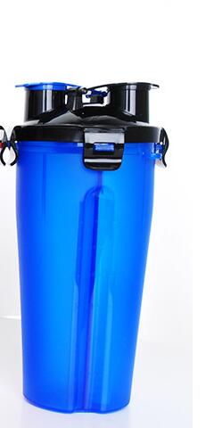 2 in 1 Portable Pet Water Bottle with Silicone Bowl