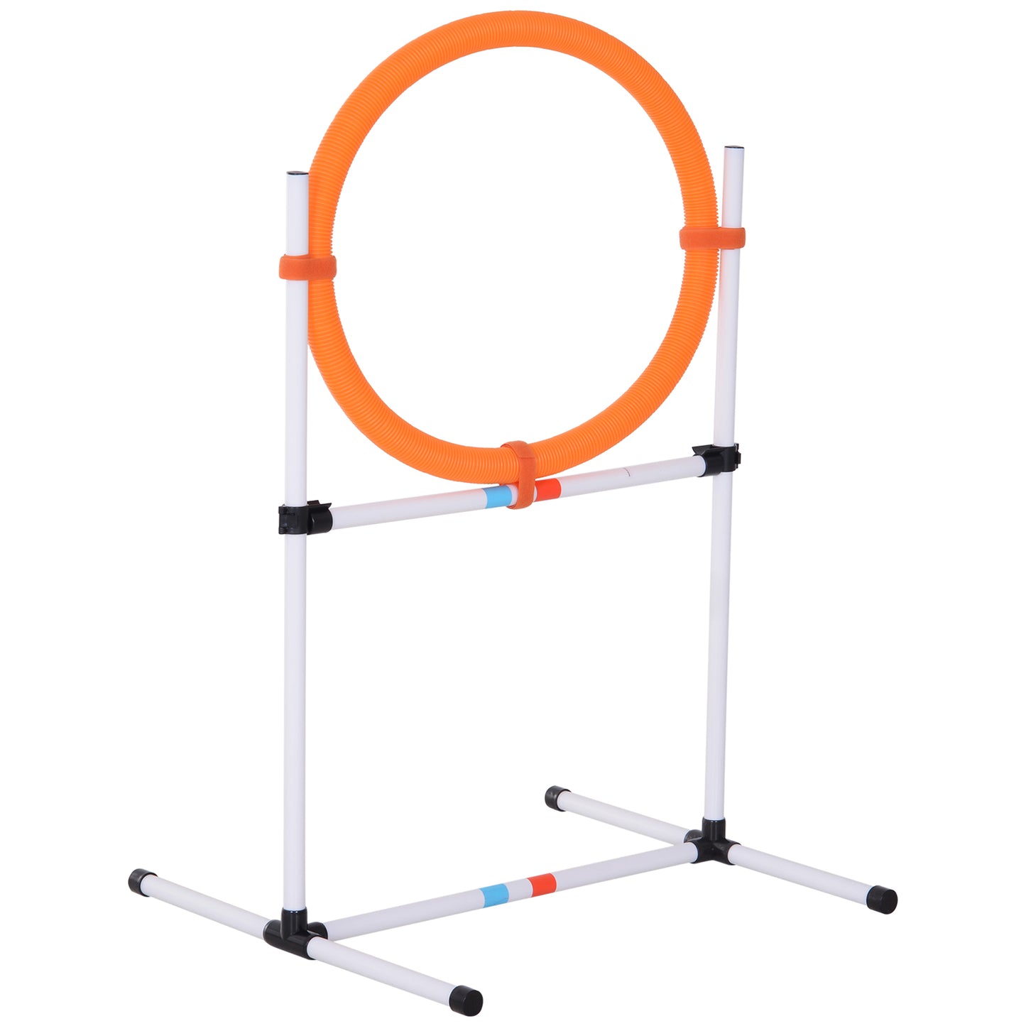 Portable Dog Agility Training Set with Jumping Ring and Weave Poles