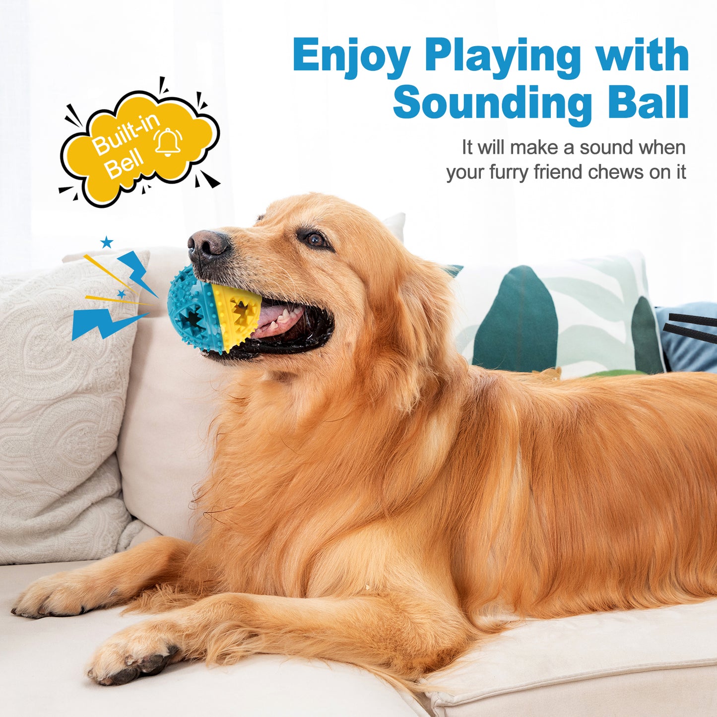 Dog Treat Dispensing Chew Ball