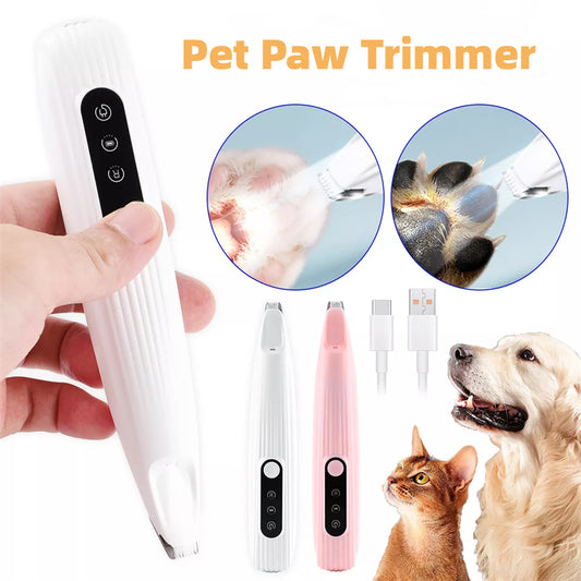 LED Pet Paw Hair Trimmer Electric Clipper