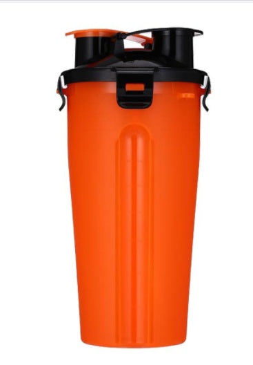 2 in 1 Portable Pet Water Bottle with Silicone Bowl